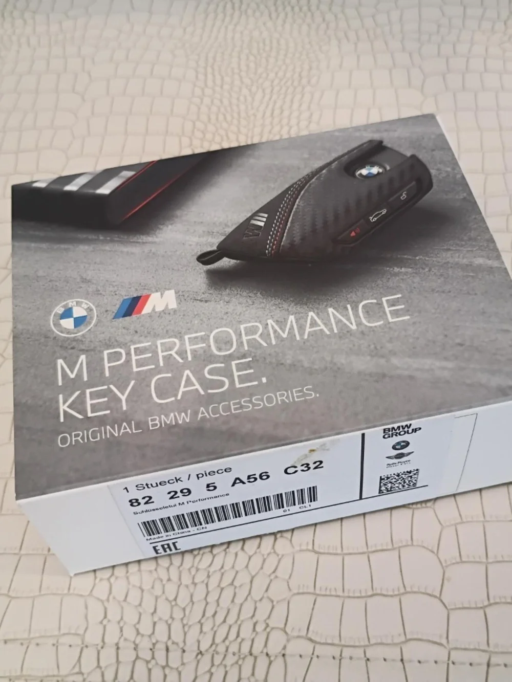New in Box Original BMW M Performance Key Case Carbon Alcantara - 82295A56C32.